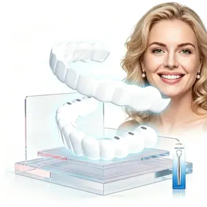 【3 Pack】 2026 New Instant Gap HiderSnap-On Veneers - Soft Flexible 1-Minute FitNatural Porcelain Look No Pain for Stains &Gaps