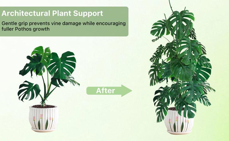 PERSZENStackable Monstera Plant Support Stakes, Plant Support Stakes for Indoor Plants Tall, Plant Climbing Support for Monstera, Philodendron, Potted Plants, Plant Poles for Climbing Plants (6PCS/15PCS)