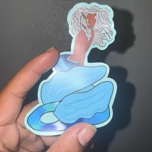 Mermaid Babe Sticker Pack Beautiful Mermaids Vibrant Decor Mermaid Stickers for Your Collection , Black women