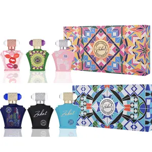 BLUE ZAKAT 3 PIECE GIFT SET (Z6, Z7, Z9) 30ML PERFUME FOR MEN + PINK zakat 3-piece gift set (Z19, Z25, Z40) for women -- 2 PIECE GIFT SETS