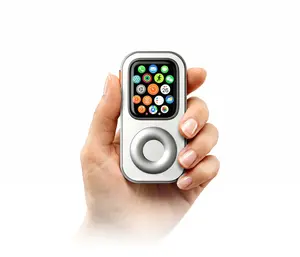 Techpod RePod Aluminum Alloy Protective Case for Watch Series Retro iPod Style Guard with Click Wheel Design