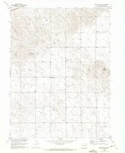 Marks Butte Colorado USGS Topographic Quadrangle Map, 1952, 1:24000