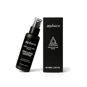 100ml 3.38 fl oz Hydrating Waterproof Setting Spray 24H Long Lasting Natural Glossy Glow Finish Travel Size Bottle