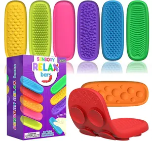 8 Pack Sensory Fidget Toys for Kids Adults Textured Suction Toys for Autism Children Calming Down Silicone Sensory Stickers for Anxiety Relief Small Prizes for Classroom for Boys Girls Birthday Gifts