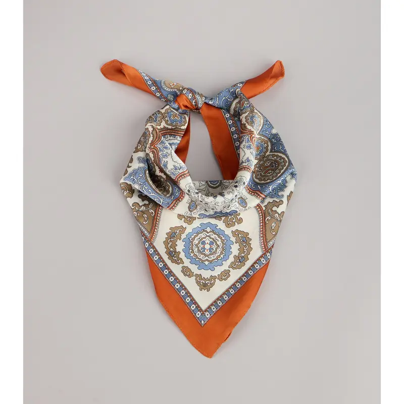 Tied Up In Style Satin Scarf