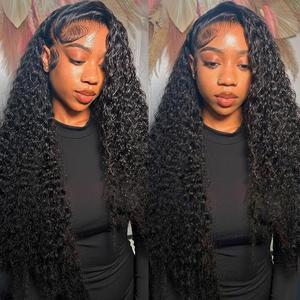 Bling Hair 13x4 13x6 Kinky Curly Lace Frontal Wigs Human Hair 180% Density Deep Curly Wigs For women Hd Lace Frontal Wig Summervibes summerwins