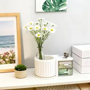 Rotating Drawer Storage Box, Girl-Style Design, Keeps Small Spaces Organized, Perfect for Dorm Room Desks, Instantly Fresh Look! Desk Organizer Tidy