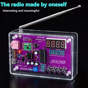FM Radio Construction Kit with LED Display & Welding Practice Set STEM Education Program for Enthusiasts DIY Electronic Kit for Back to School Birthday Gifts Creative Projects Includes FM Radio Receiver