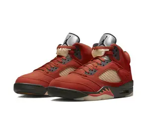 Premium Brick Red Suede Sports Collectible Shoes with Iconic Black Detail (Grail Item)