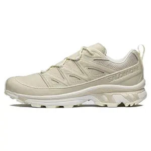 Salomon XT-6 Leather Lace-Up Low-Top Outdoor Functional Shoes for Men and Women in Vanilla Color with Comfort, Durability, Breathability, and Lightweight Design Trending Shoes, House White Official Shoes to Get / Maison Mihara
