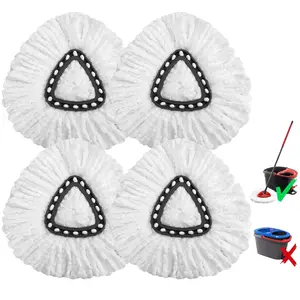 For O-Cedar Mop Head Refill, Mop Head & Scrub Brush Replacement for EasyWring 1 Tank System, Spin Mop Accessories, Cleaning Supplies,Machine Washable & Easy Install, Bucket & Handle NOT Included.