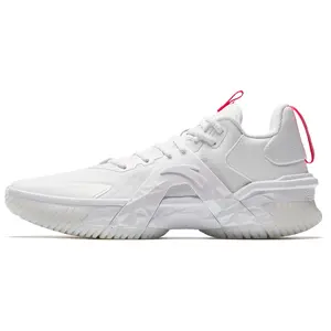Anta Air Zone 5 White Cement Buster Outdoor Low-Top Basketball Shoes for Men with Shock Absorption, Slip Resistance, and Durability Trending Shoes, House White Official Shoes to Get / Maison Mihara