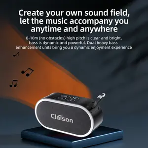 Portable Bluetooth Speaker, IPX7 Waterproof Wireless Speaker with 40H Playtime, HiFi Stereo Sound, TWS Dual Pairing, 4400mAh Battery, Mini Speaker for Home, Outdoor, Travel, Camping