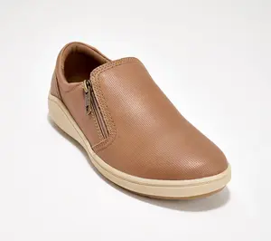 Clarks Collection Leather Slip-Ons -Bryianna Ashly