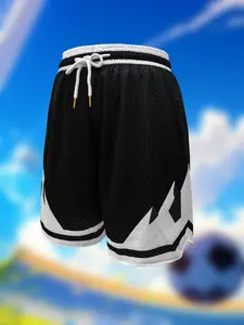 90s Style Lightning Pattern Mesh Basketball Shorts Unisex Quick Dry Athletic Shorts with Pockets Casual Streetwear Running Workout Summer Shorts