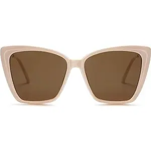 SOJOS Trendy Polarized Sunglasses For Women Retro Womens Oversized Square Cat Eye Sun Glasses UV Protection SJ2206