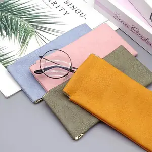 Glasses Bag Sunglasses MEN'S AND WOMEN'S Storage Set Elastic Plate Mouth Automatic Closing Glasses Storage Bag