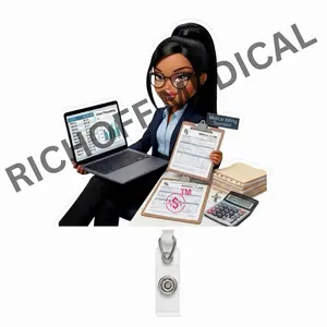 Rich Off Medical | Medical Billing Barb Badge Reel