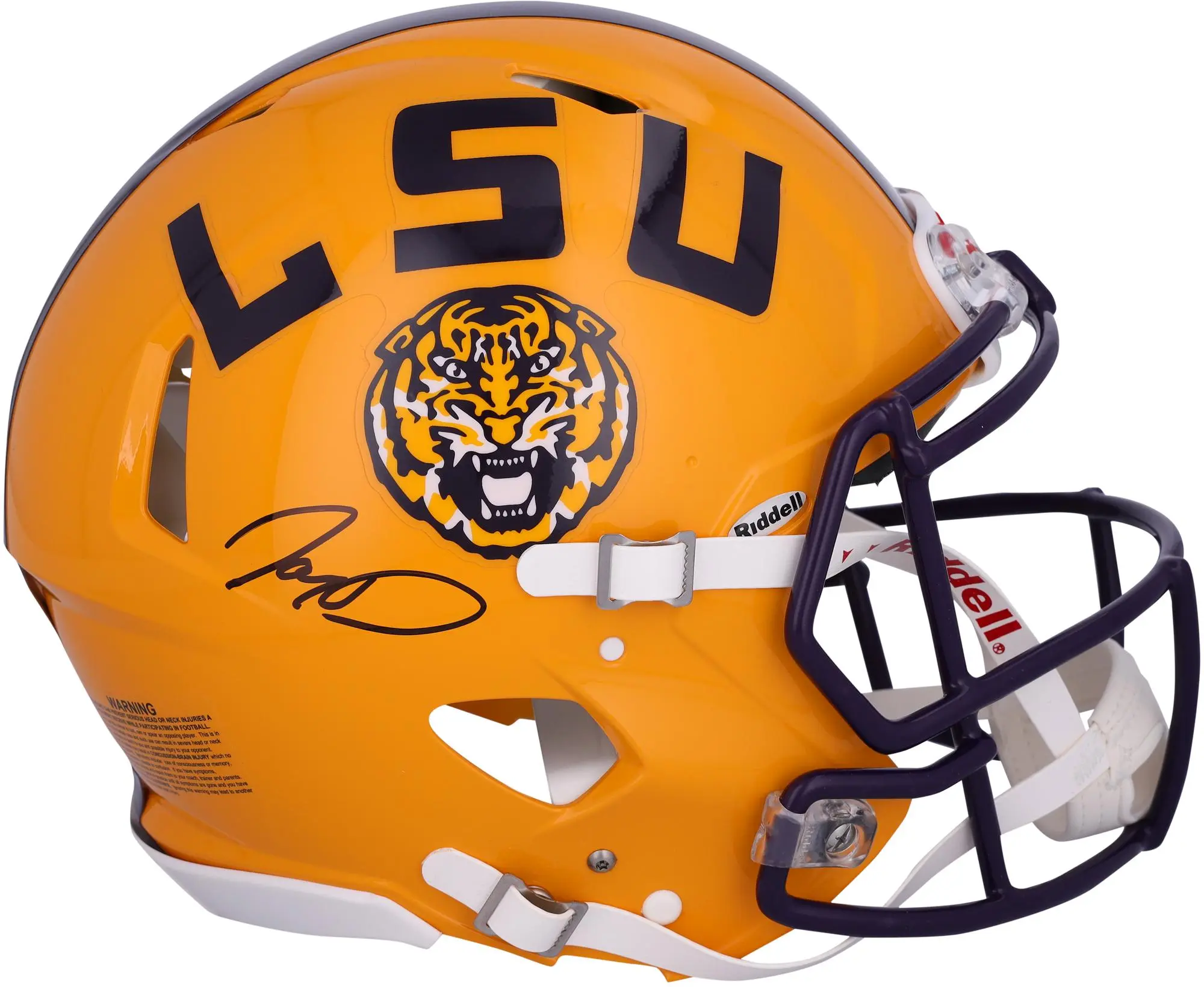Jayden Daniels LSU Tigers Autographed Riddell Speed Authentic Helmet - Fanatics Authentic Certified