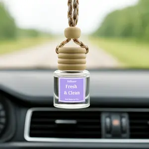 Fresh & Clean Glass Car Diffuser – Long-Lasting Air Freshener • Clean & Calming Scent • Up to 60 Days