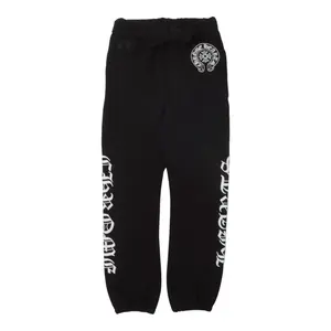 Chrome Hearts Horseshoe Logo Sweatpants Black White (Thermal Lined)
