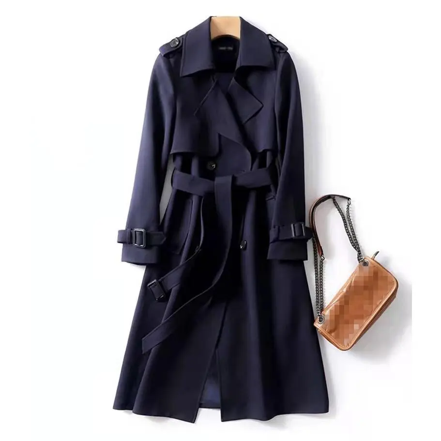 Navy blue checkered lining fabric
