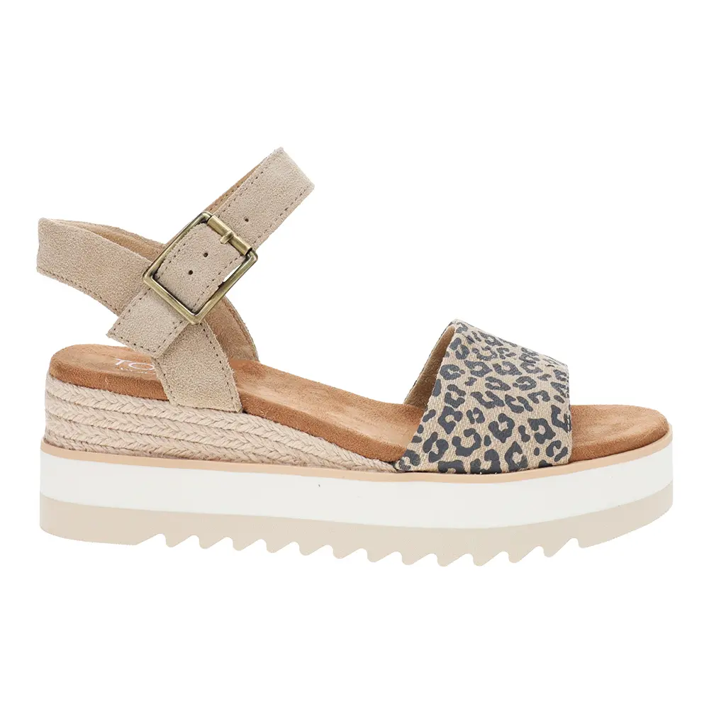 TOMS Womens Diana Platform Espadrille Casual Sandals Casual Mid Heel 2-3" - Beige TOMS Womens Diana Platform Espadrille Casual Sandals Casual Mid Heel 2-3" - Beige