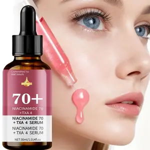 70% Niacinamide + 4% Tranexamic Acid Serum, Brighten Skin Tone, Dark Spot Brightening, Fade Acne Scars, Improve Dullness, Refine Pores, Repair Skincare Barrier