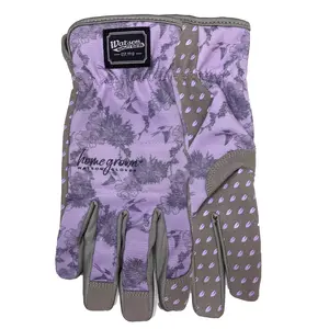 Watson Gloves Home Grown L Spandex Sparrow Purple/Grey Gardening Gloves