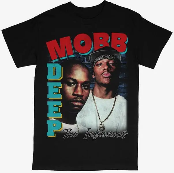 Mobb Deep T-shirt For Men Women, For Fans Unisex Casual Streetswear Top East Coast Hip Hop Rap Style