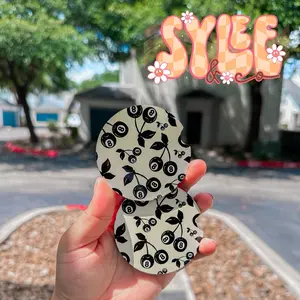 Vintage Cherry 8 ball Car Coasters | Set of 2