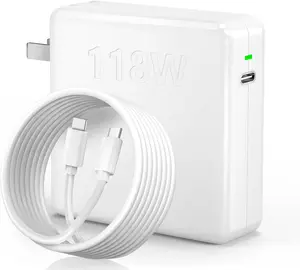 Mac Book Pro Charger - 118W USB C Charger Fast Charger Compatible with MacBook Pro/Air, M1 M2 M3 M4 M5, ipad Pro, Samsung Galaxy and More, Include Charge Cable