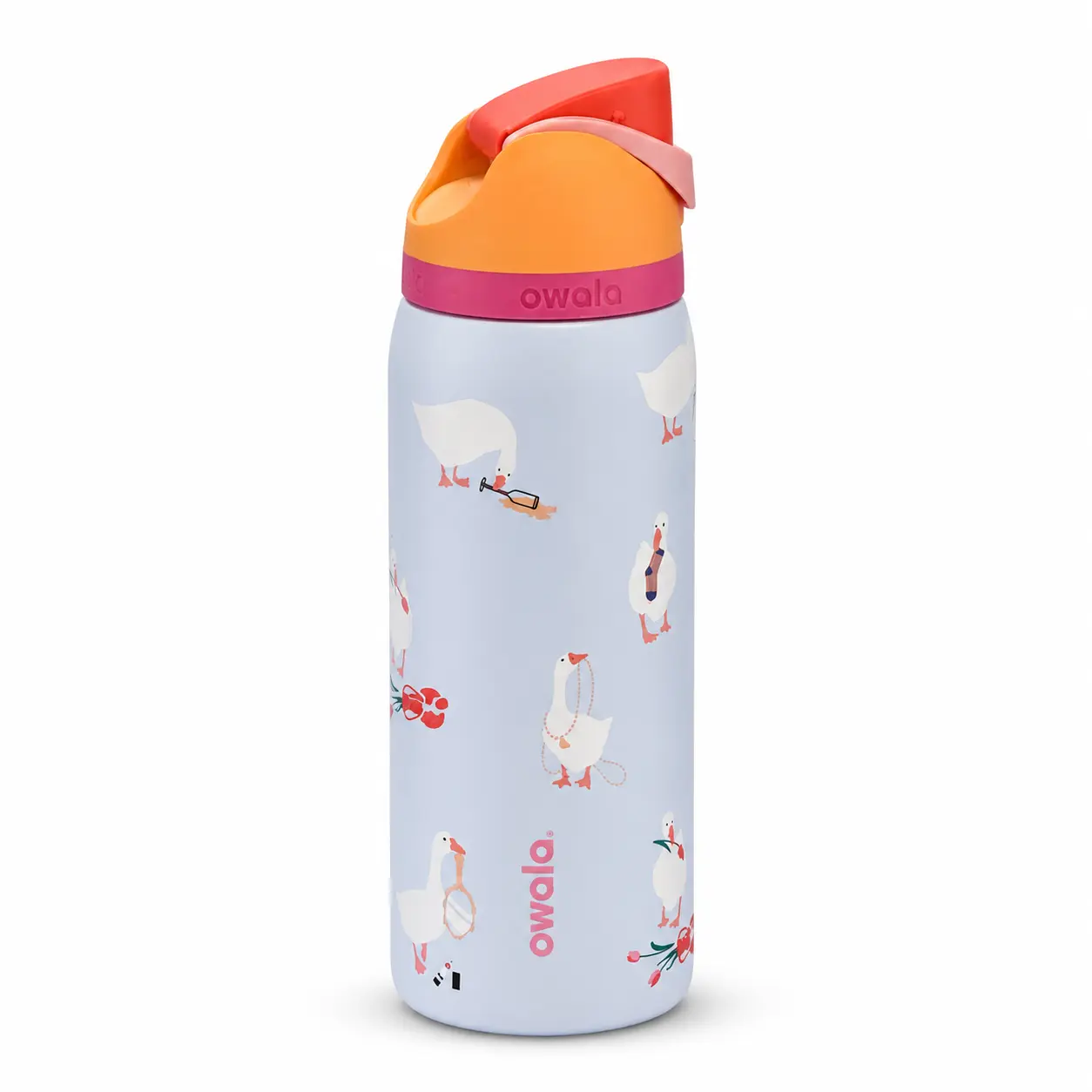 [On Sale] Owala Trending Silly Goose 32oz Freesip Stainless Steel Water Bottle, Suitable For Travel, Daily Use, Gift For Her