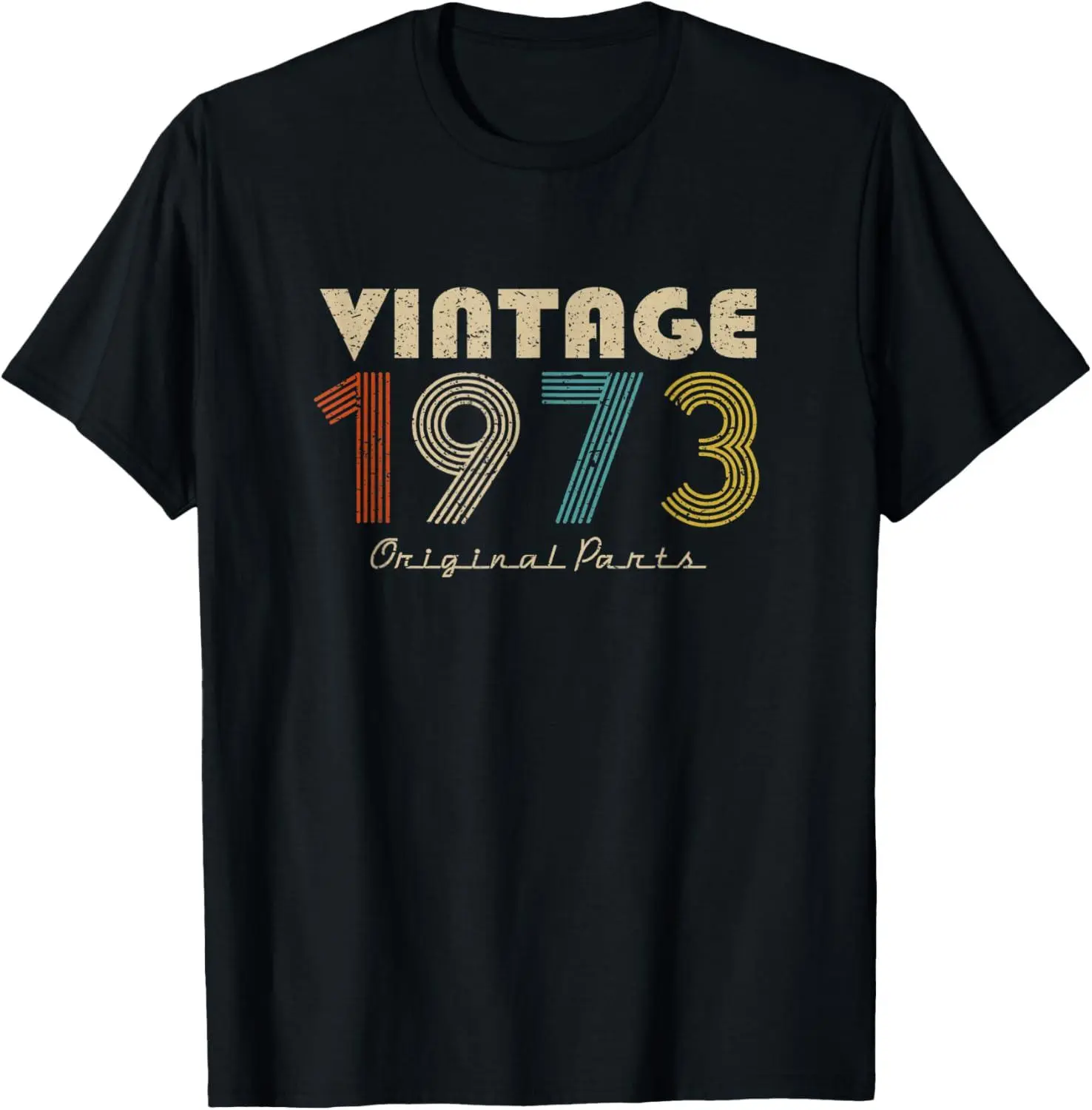 100% cotton Unisex Retro Vintage 1973 Original Parts 46th Birthday T-Shirt