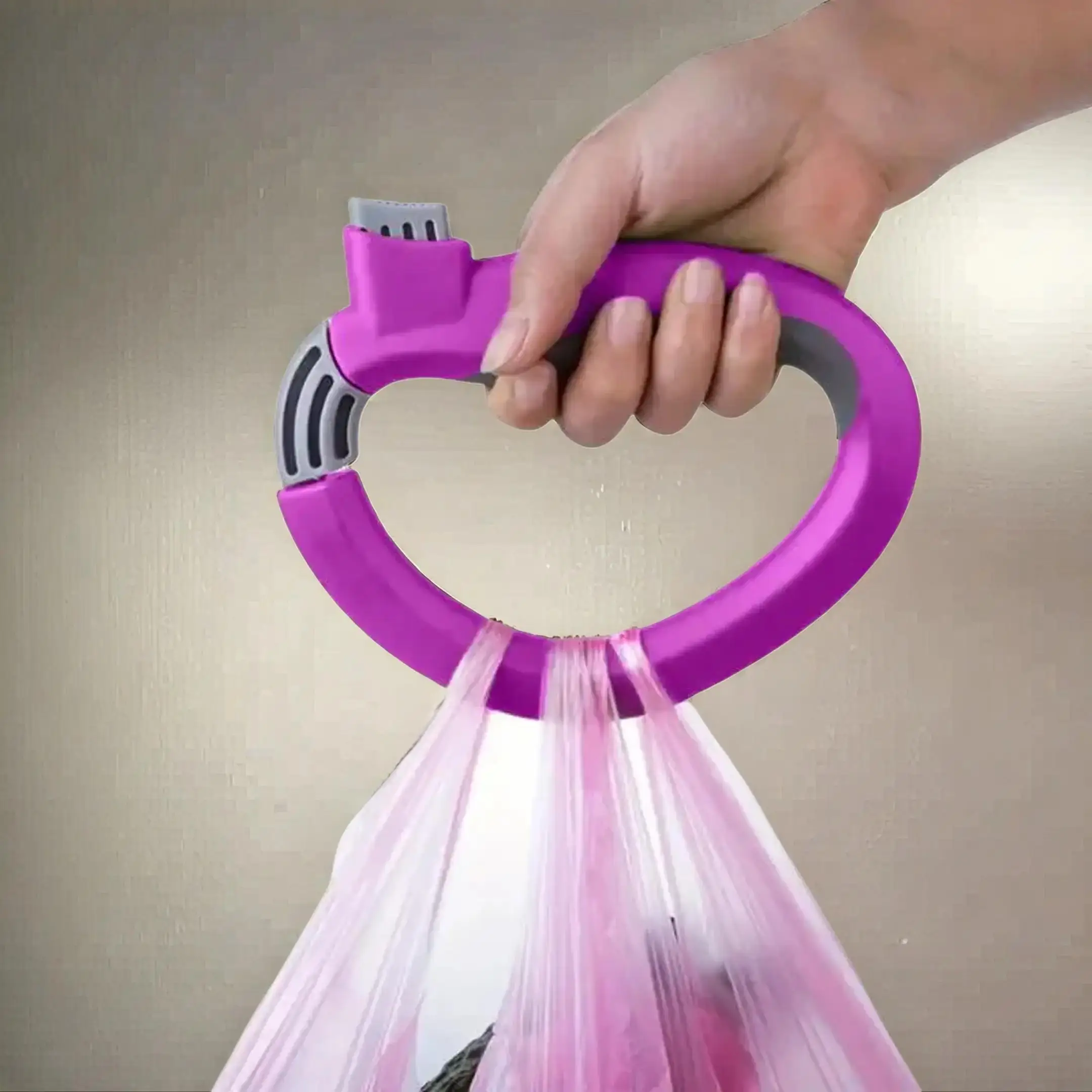 Grocery Bag Carrier Handle, 1 Count Durable Heavy Duty Plastic Bag Grip, Reusable Shopping Bag Organizer Handle for Tote Bag, Kitchen Accessories