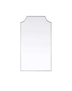 Elegant Kitchen & Bath MR3B2442SIL 24 x 42 in. Notched Metal Mirror, Silver