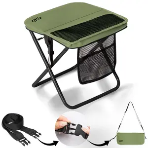 【Valentine's Day】Camdoor Top Best Valentine's Day Gift Choices，Portable Outdoor Folding Chair with Shoulder Strap Ultra Light 1.5 lbs Max Load 500lbs Two Side Pockets Velcro Storage for Camping Hiking Fishing BBQ Parties,Gift for Her/Him