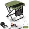 Camdoor Outdoor Camping Chair Portable Folding Backpack Chair with Shoulder Straps (Weighs 1.5 lbs, Supports Up to 400 lbs) with 2 Side Storage Pockets for Camping, Hiking, Fishing, Sports Events and Outdoor Activities