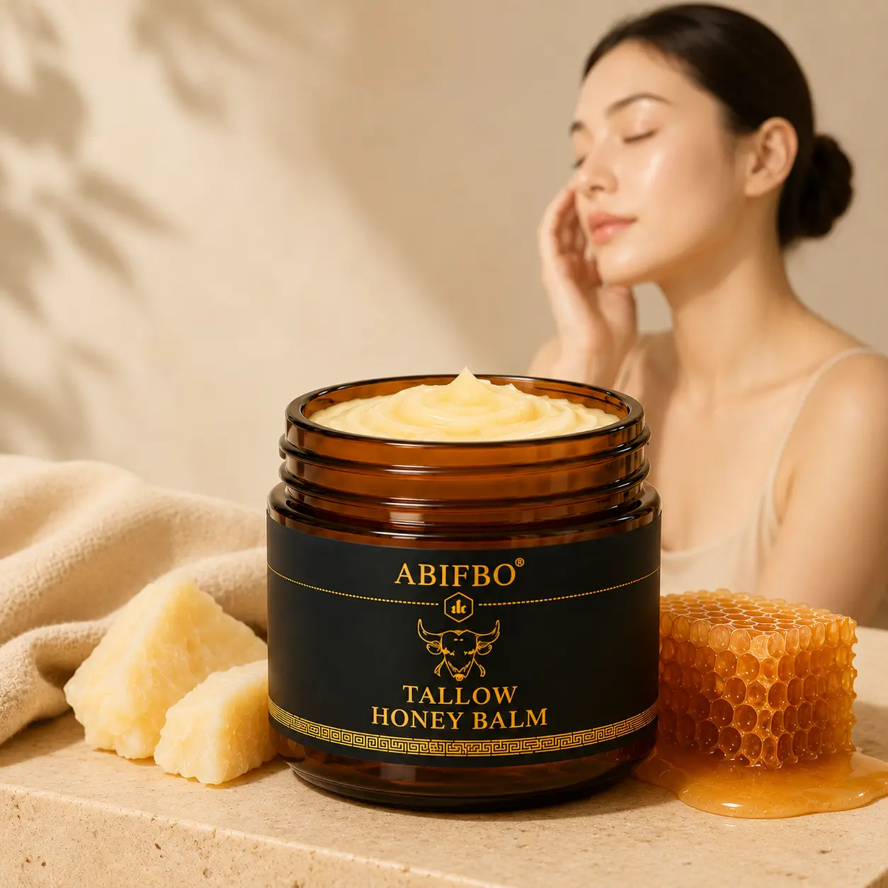 Grass Fed Beef Tallow Moisturizer with Raw Honey – Deep Hydration for Face & Body – Dry & Sensitive Skin – Skin Barrier Support Body Care Products Body Care Lotions Moisturizing