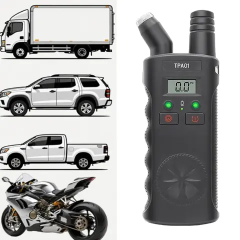 TPA01 TPMS Relearn Tool for GM, 150PSI Digital Tire Pressure Gauge, 2 in 1 Tire Pressure Monitoring Sensor Activation Tool for Buick/Chevy/Cadillac/Opel Series Vehicles, 2 Mins Quick Reset, Tire Pressure Management, Car Tools