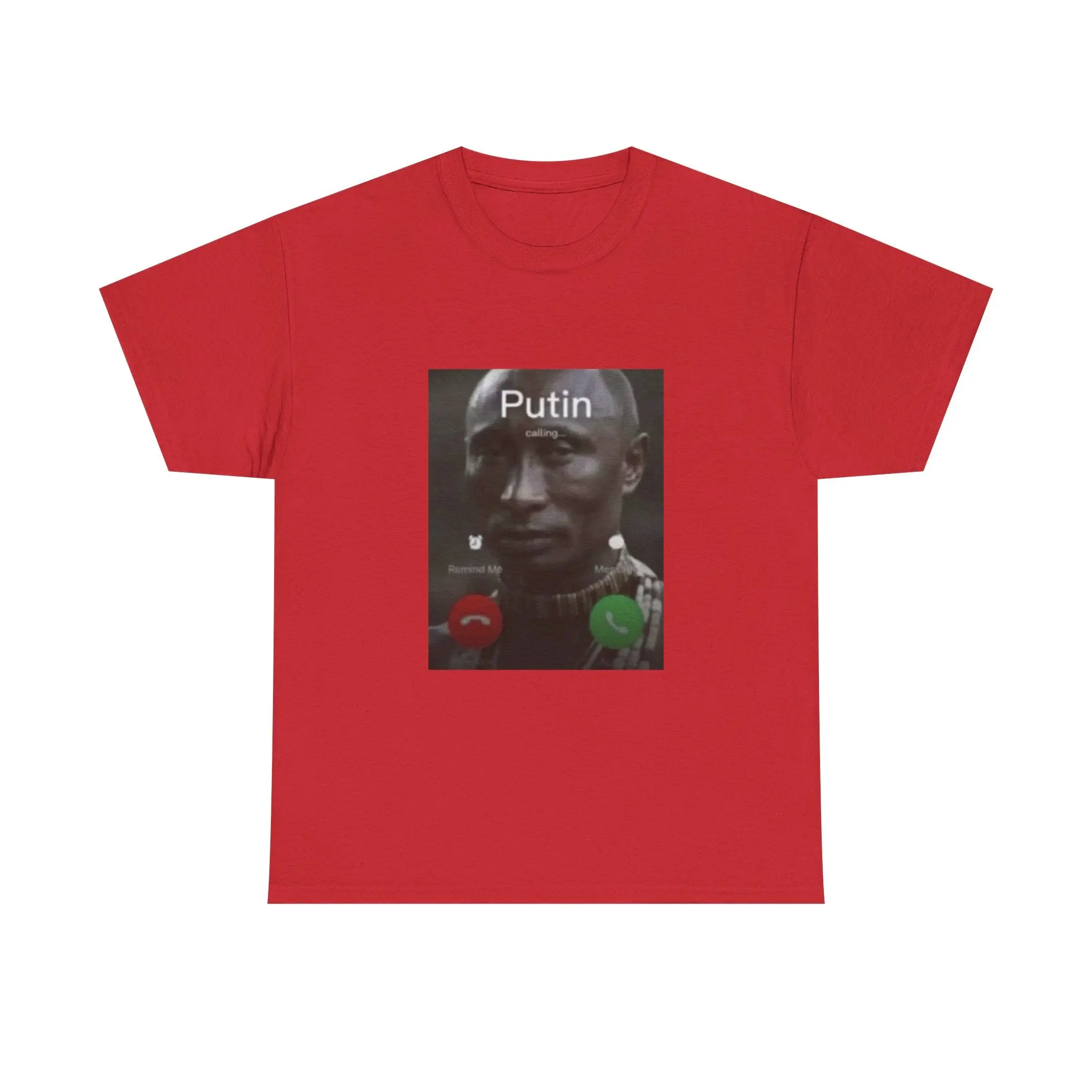 100% Cotton Black Putin Is Calling T-Shirt - Meme Shirt Funny Viral Tee