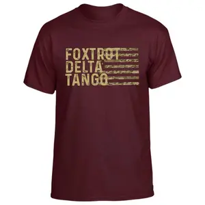 Foxtrot Delta Tango T-shirt, Subtle FDT Graphic Tee, Anti-Trump Political Shirt, Democratic Gift, Full Color Print