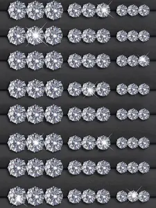 Simple Zircon Stud Earrings Set, Fashionable Earrings for Women & Girls, Casual Jewelry for Party, Daily Clothing Decor, Trendy All-match & Exquisite Jewelry for Gift, Versatile Earrings, Studs Earrings