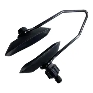 MARINE CITY Boat Motor Water Flusher Ear Muffs – Rectangular & Round Cap, 5/8” Hose Fit, Durable Engine Flush Tool for Outboard Motors