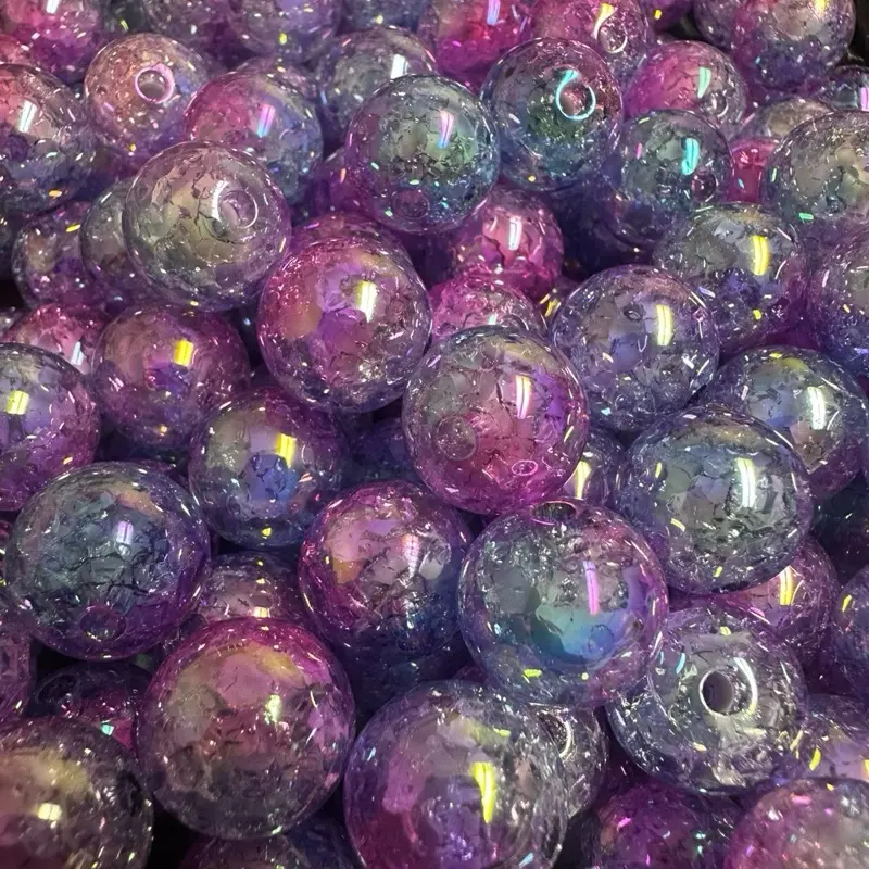 16mm “Mermaid” Crackle Beads