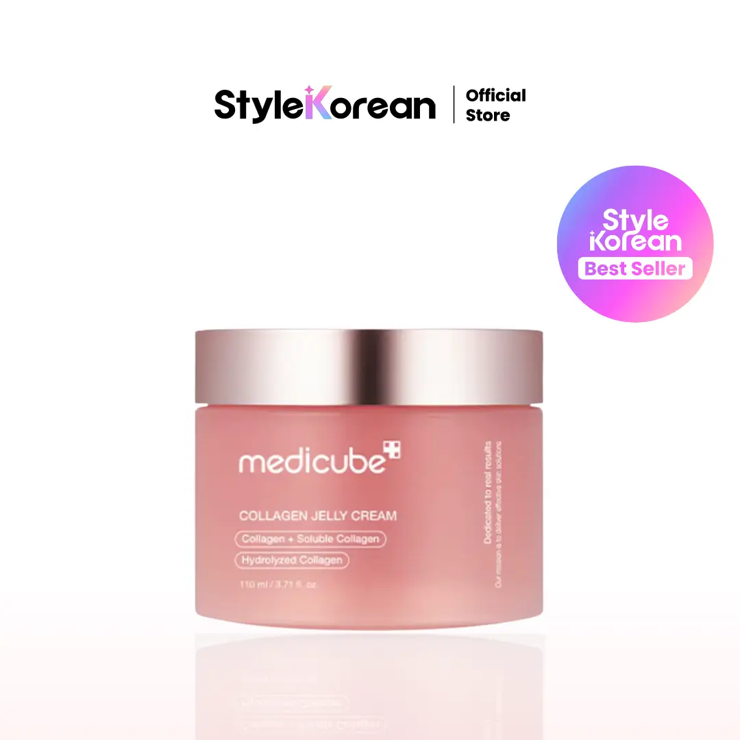 [Official Medicube Partner] Collagen jelly cream 110ml, Youthful Skin, Plant-Based Skincare, Hydrating Cream, Plumpy and Glow Skin, Skin Energy, Facial Care