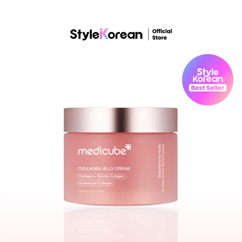 [Official Medicube Partner] Collagen jelly cream 110ml, Youthful Skin, Plant-Based Skincare, Hydrating Cream, Plumpy and Glow Skin, Skin Energy, Facial Care