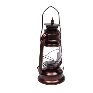 Retro Wall Lantern Light Red Bronze Color Metal Frame Lantern Shaped E27 Bulb Indoor Wall Lamp for Living Room Bedroom Hallway Stairwell Cafe Bar decor
