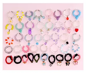 10 Pcs Mini Pet Necklace Accessories Set – Tiny Doll Jewelry for Little Animal Figures, Collectible Toy Dress Up Charms for Bobble-Head Dolls(B37)