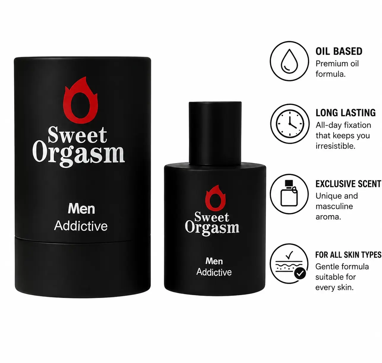 Sweet O. for Men – 1.2 fl oz Men Cologne | Long Lasting | Twist Spray Bold Confident Scent Aromatic Fragrance